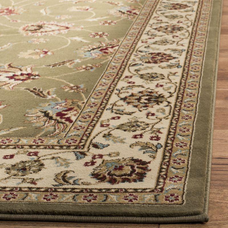 Lyndhurst LNH553 Power Loomed Area Rug - Green/Ivory - 4'x6' - Safavieh