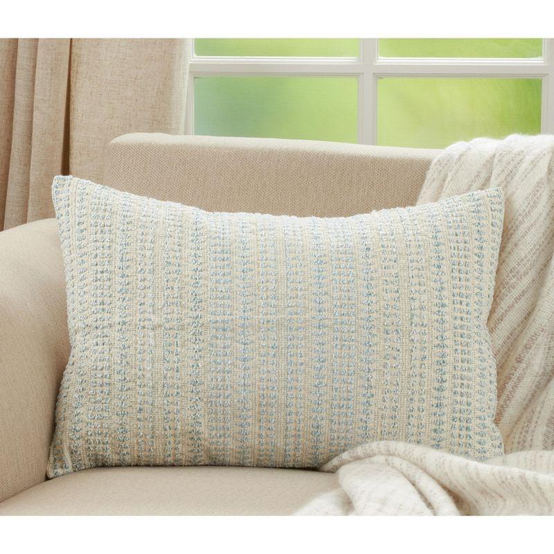 Celeste Geometric Cotton Blend Throw Pillow