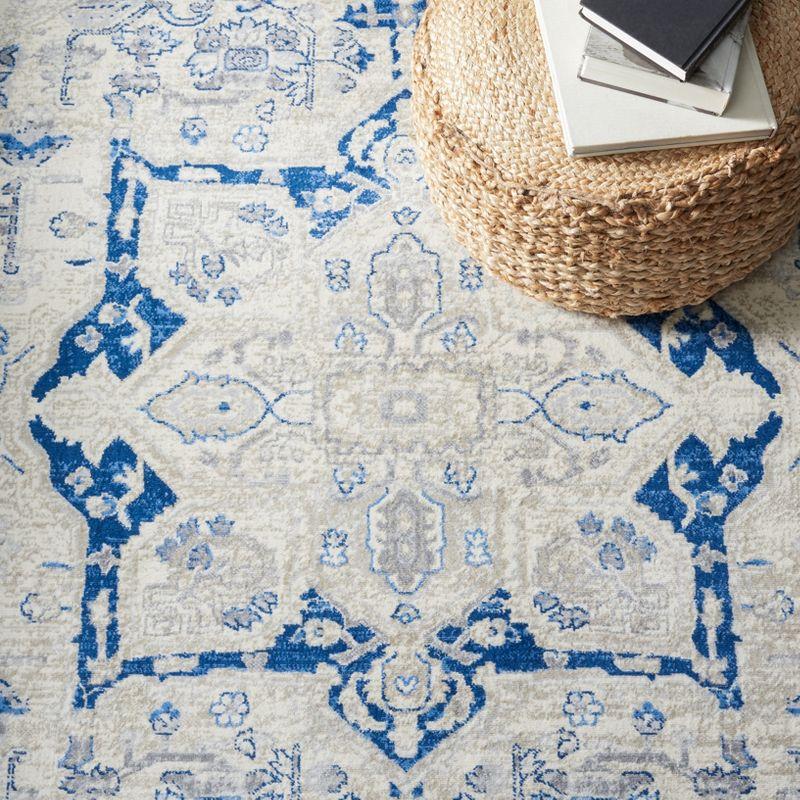 Brentwood BNT852 Power Loomed Indoor Area Rug - Beige/Blue - 5'3"x7'6" - Safavieh