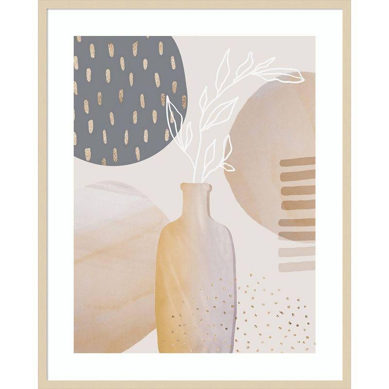 Amanti Art 33"x41" Mid-Century Floral II by Andrea Haase Wood Framed Wall Art Print