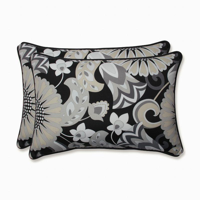 Pillow Perfect Floral Indoor/Outdoor Reversible Throw Pillow (Set of 2)