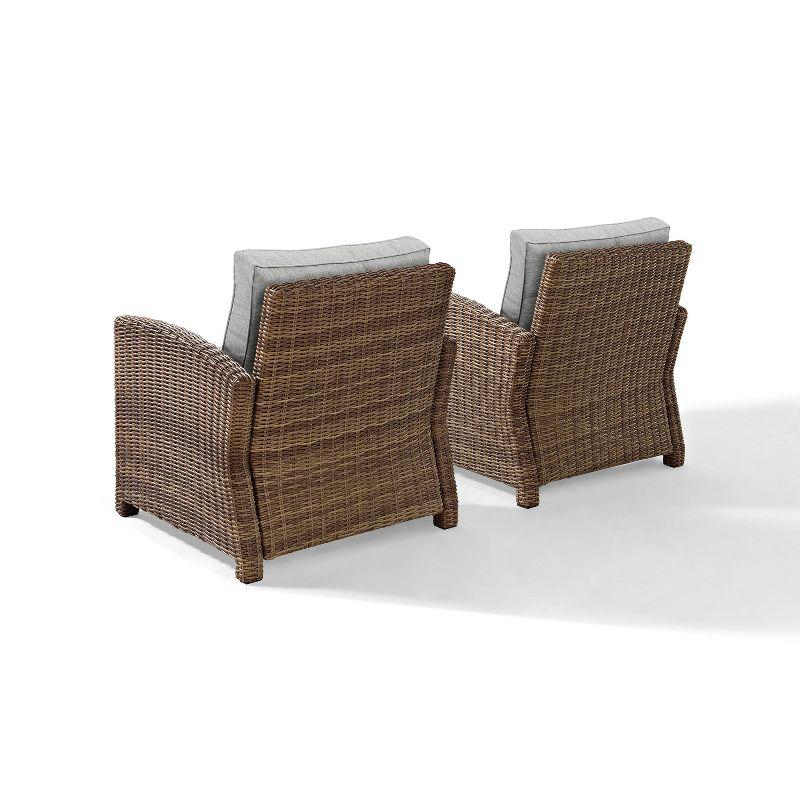 Bradenton 2pc Outdoor Wicker Armchair Set - Crosley