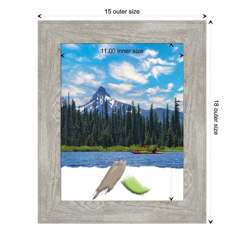 Amanti Art Dove Narrow Greywash Picture Frame