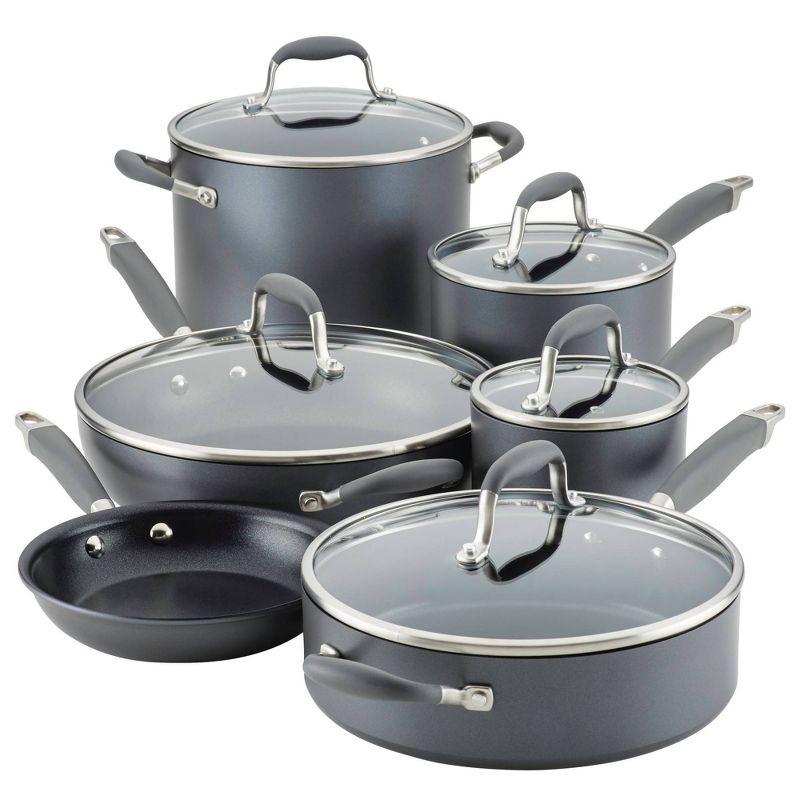 Anolon Advanced Home 11pc Hard Anodized Nonstick Cookware Set Moonstone