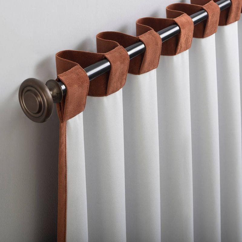 Sun Zero Velvet Noise Reducing Thermal Extreme 100% Blackout Back Tab Curtain Panel