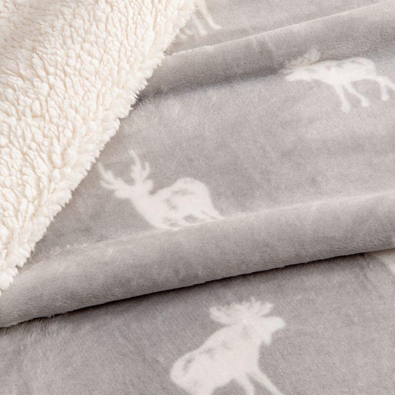 Velvet Plush Soft Fleece Reversible Throw, Warm and Comfortable Bed Blanket - Great Bay Home