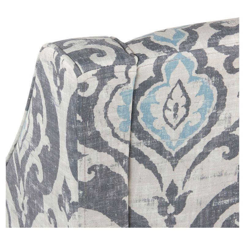 Classic Swoop Accent Armchair Suri Blue - HomePop