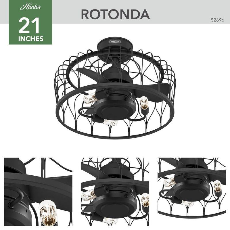 Hunter 36 Inch Rotonda Ceiling Fan With Lights And Remote