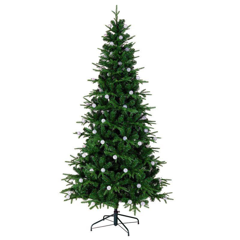 National Tree Company Pre-lit Feel Real Duxbury Artificial Christmas Tree with Dual Color LED Lights