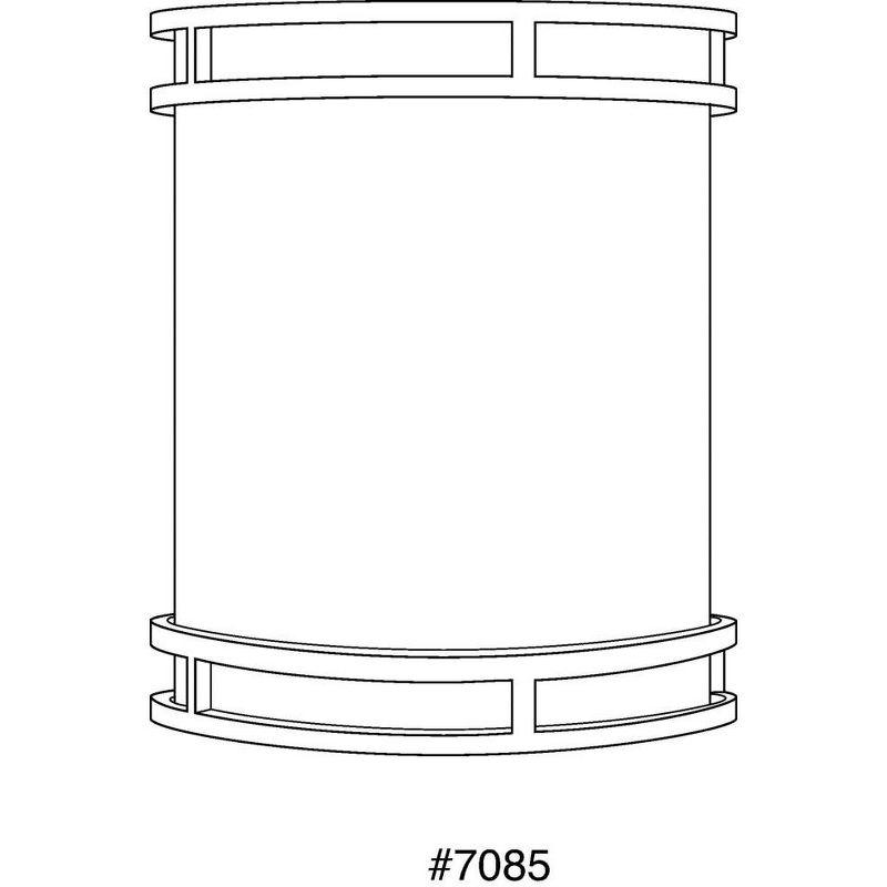 Steel LED Flush Mounted Sconce