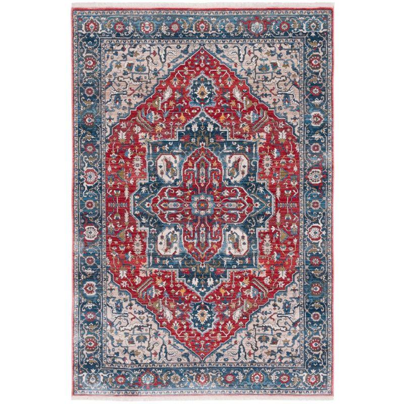 Vintage Persian VTP479 Power Loomed Indoor Area Rug - Red/Blue - 5'x7'6" - Safavieh