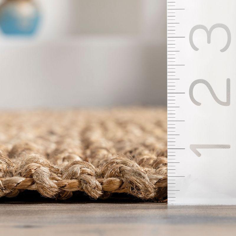 nuLOOM Raleigh Farmhouse Jute Tasseled Area Rug, Runner 2' 6" x 6', Natural