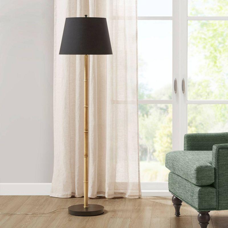 Nassau Metal Bamboo Floor Lamp 60"H