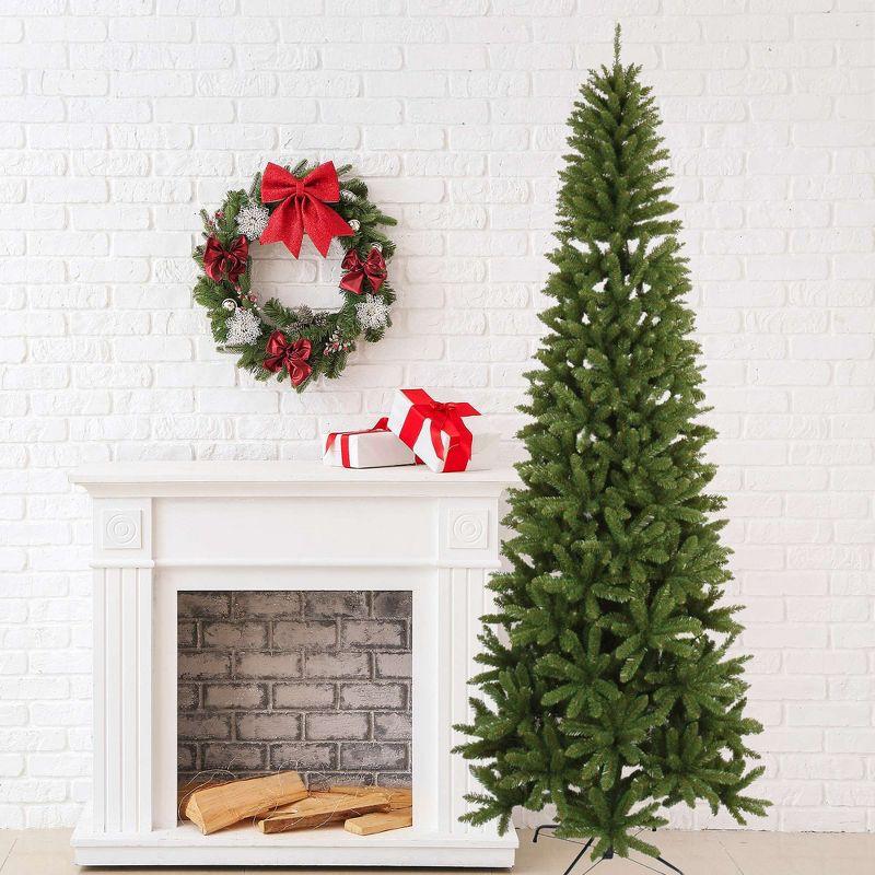 Santa's Workshop Inc. 108" Slim Tree, 1302 Tips