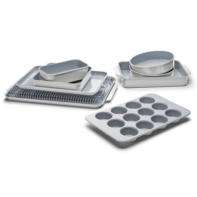 Silver Non-Stick 11-Piece Steel Bakeware Set