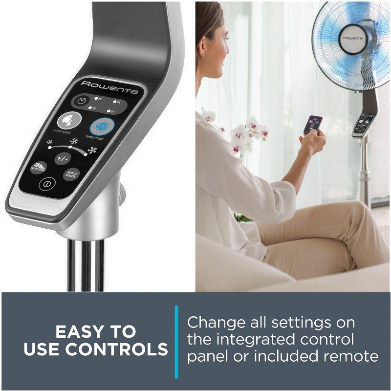 Rowenta Rowenta Turbo Silence Extreme Stand Fan With 5 Speeds, Oscillating Feature, Adjustable Height And Remote