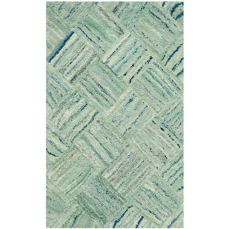 Nantucket NAN316 Hand Tufted Indoor Area Rug - Green/Multi - 4'x6' - Safavieh.