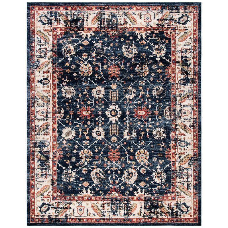 Charleston CHL413 Loomed Indoor Area Rug - Navy/Ivory - 8'x10' - Safavieh
