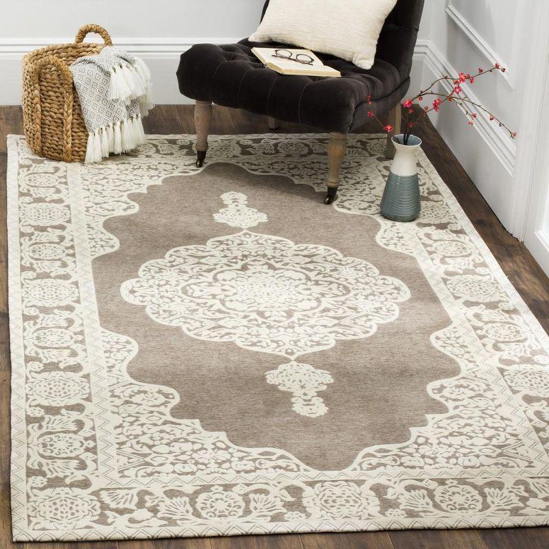 Marbella Light Grey and Ivory Hand-Tufted Wool Area Rug