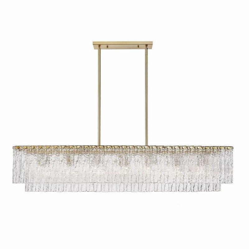 Z-Lite Glacier 7 - Light Island Pendant Light in  Modern Gold