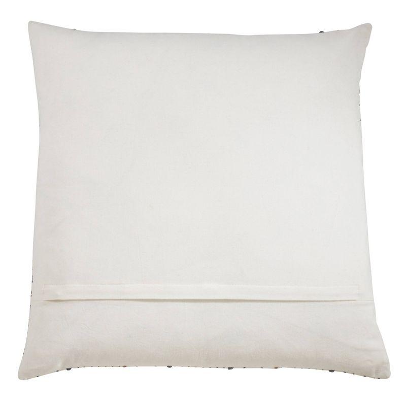 Oversize Poly Filled Light Mud Cloth Throw Pillow White - Saro Lifestyle