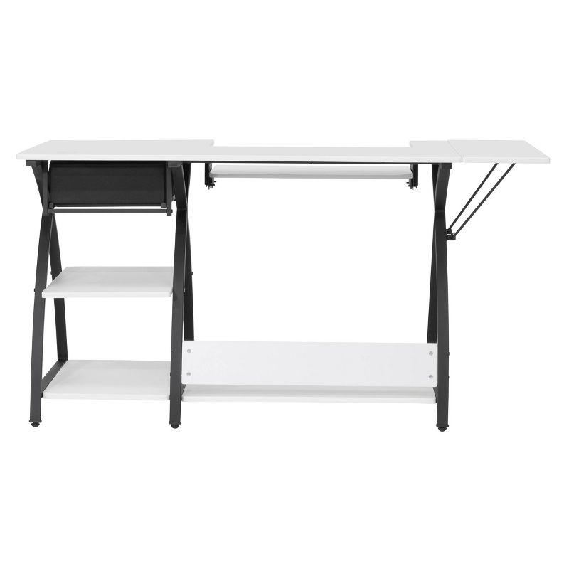 Comet Plus Hobby/Office/Sewing Desk: Adjustable for Crafts, Foldable Design - Sew Ready