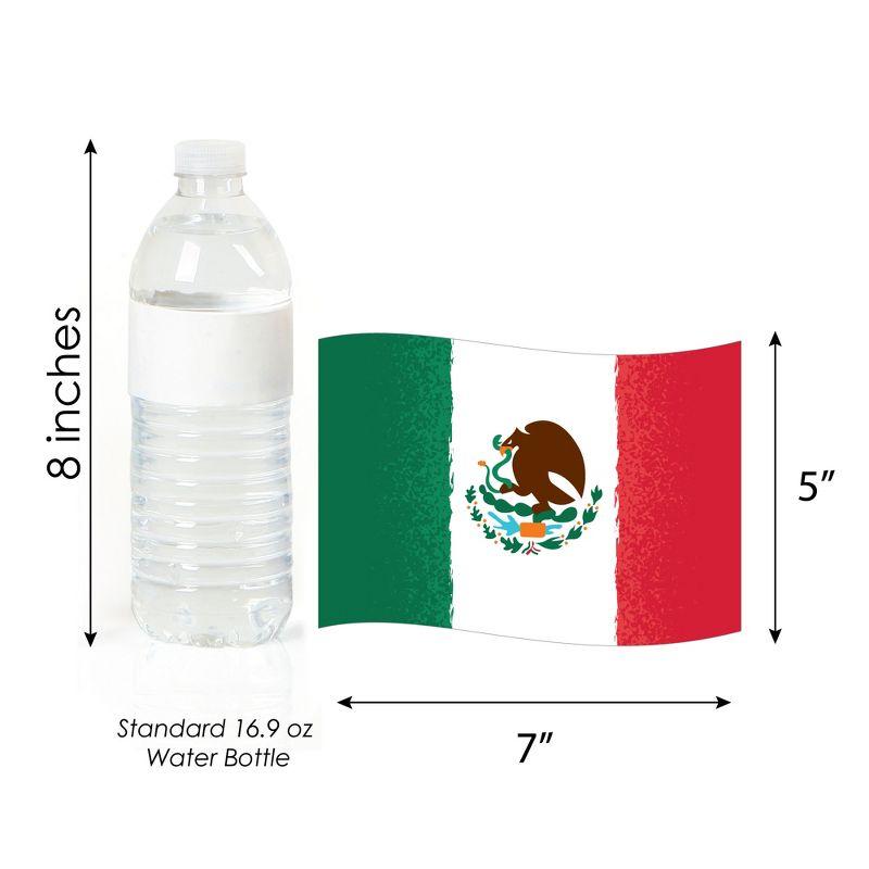 Big Dot of Happiness Viva Mexico - Flag Decorations DIY Mexican Independence Day Party Essentials - Set of 20