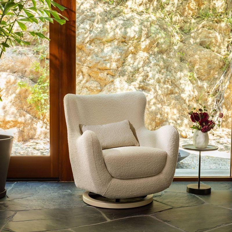 Solstice Swivel Glider in Boucle