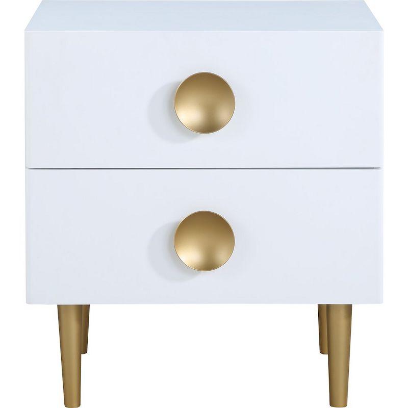 Meridian Furniture,Zayne White Nightstand