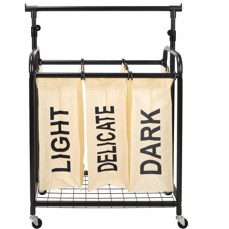 Rebrilliant Metal Rolling Laundry Sorter with Handles