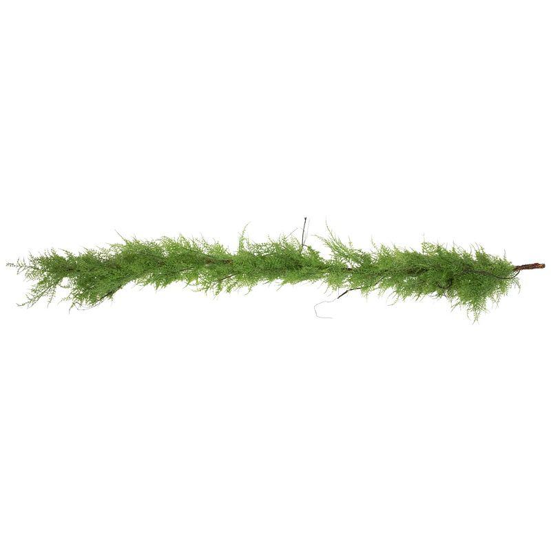 Northlight Seasonal 5' x 8" Green and Brown Cedar Artificial Christmas Garland - Unlit