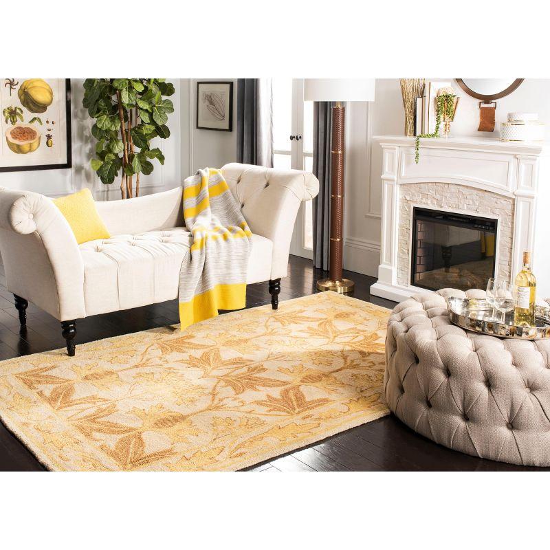 Anatolia AN541 Hand Tufted Indoor Area Rug - Beige/Gold - 5'x8' - Safavieh