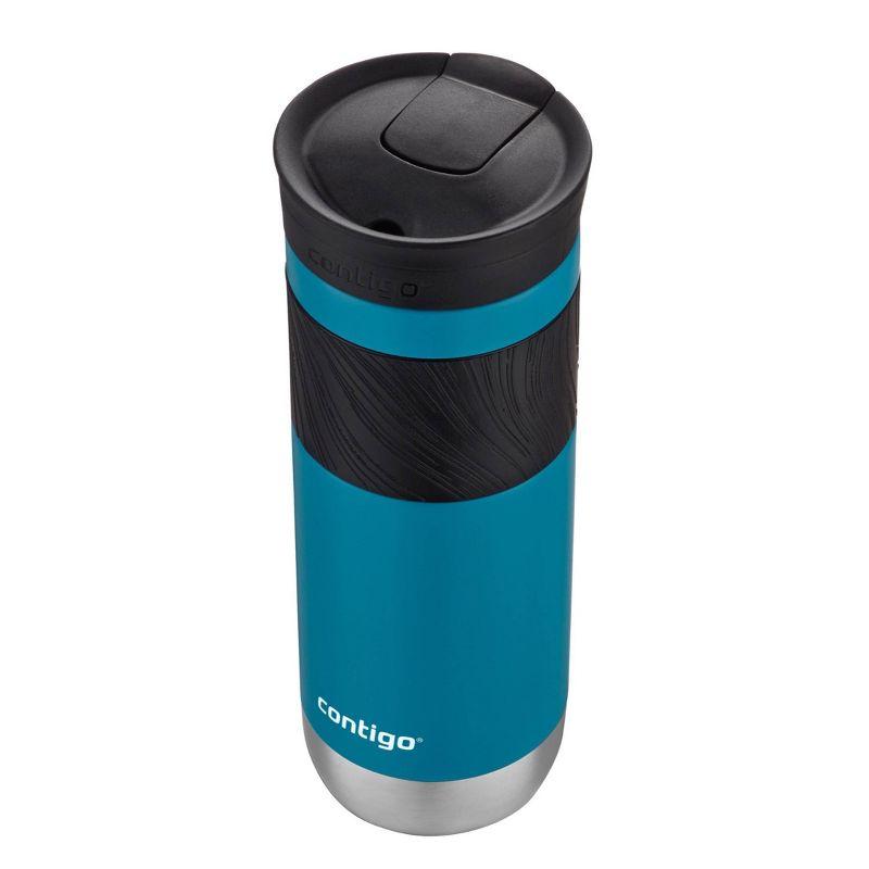 Contigo Byron 2.0 20oz Stainless Steel Travel Mug with SNAPSEAL Lid and Grip Juniper: Insulated Coffee Cup for Travel