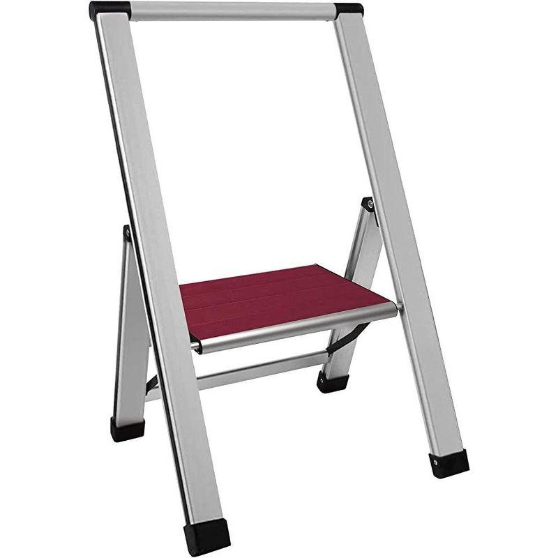 Sorfey Step Ladders 1 - Step Steel Lightweight Folding Step Stool