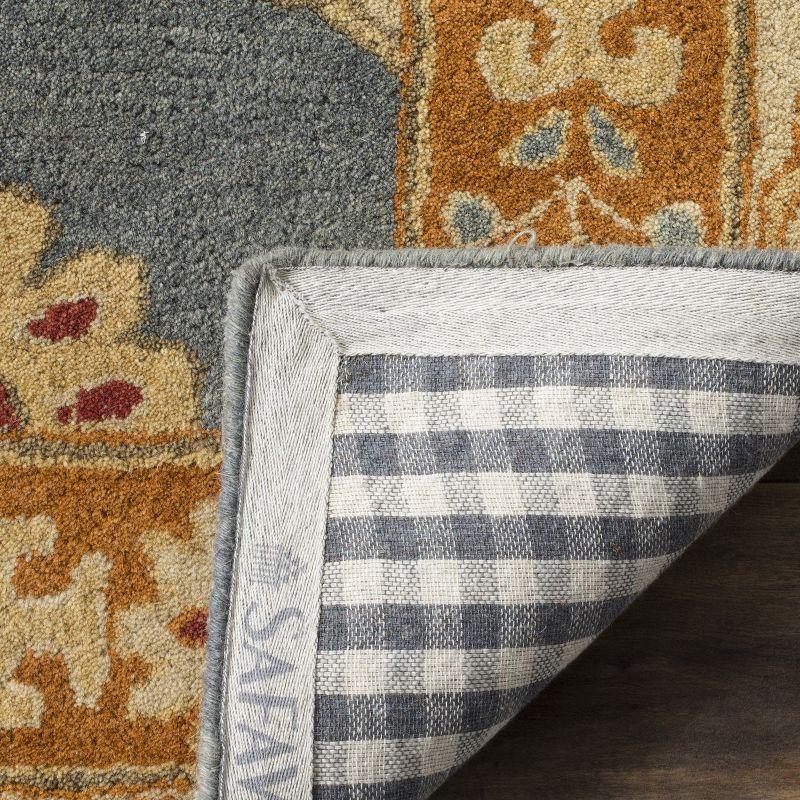 Heritage HG408 Handmade Area Rug - 5'x8' - Blue/Rust - Safavieh