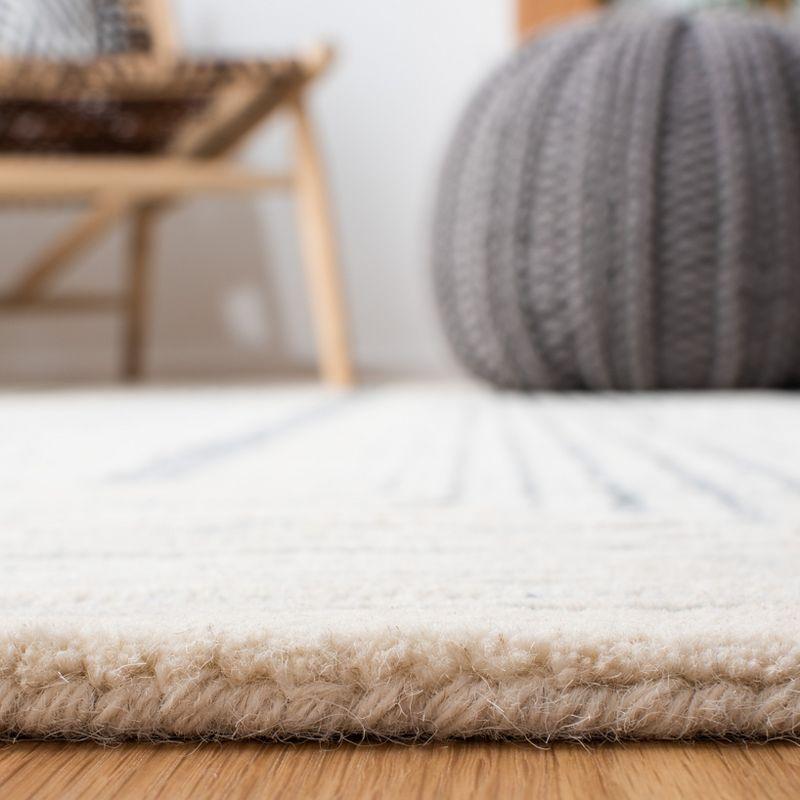 Metro MET991 Hand Tufted Indoor Runner Rug - Dark Grey/Ivory - 2'3"x8' - Safavieh