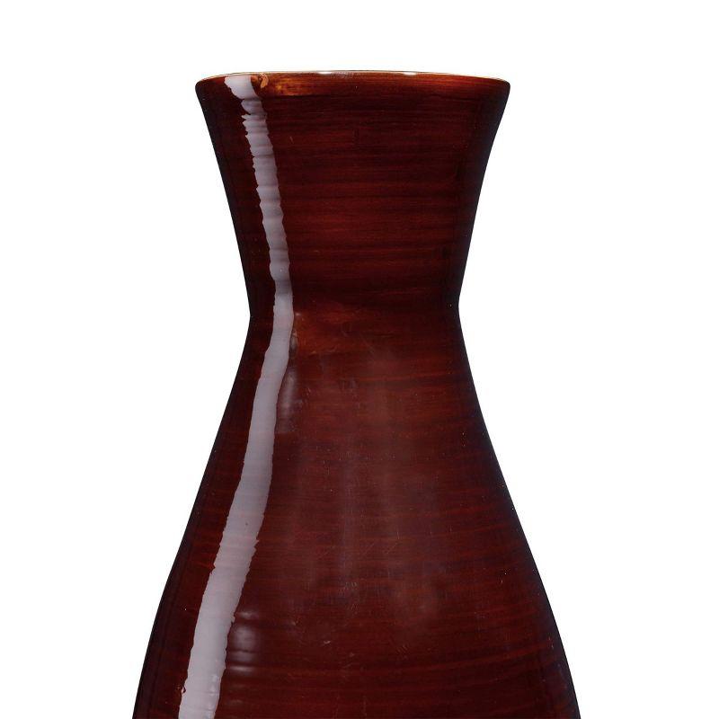 Hasting Home 20" Bamboo Vase, Sustainable Bamboo Decorative Classic Floor Vase