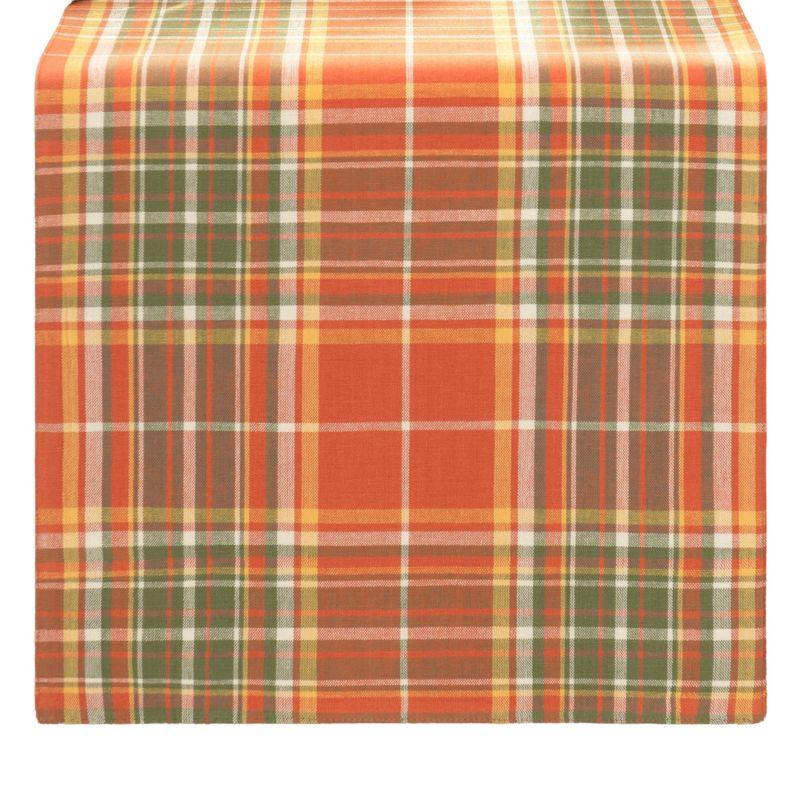 Hawley Plaid Harvest Cotton Table Runner 13x70