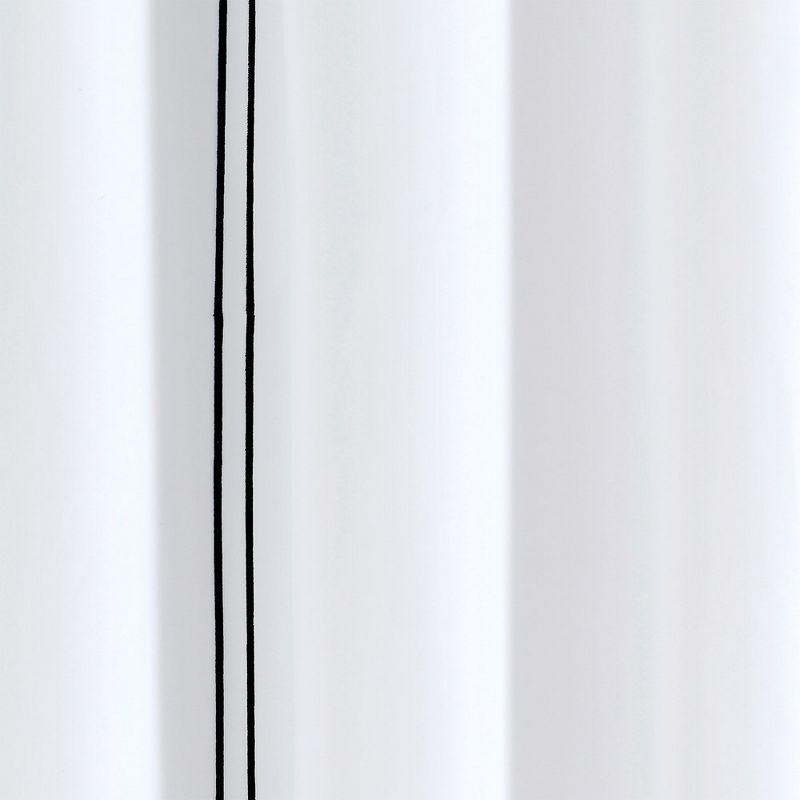 Hotel Collection Shower Curtain White/Black Single 72X72