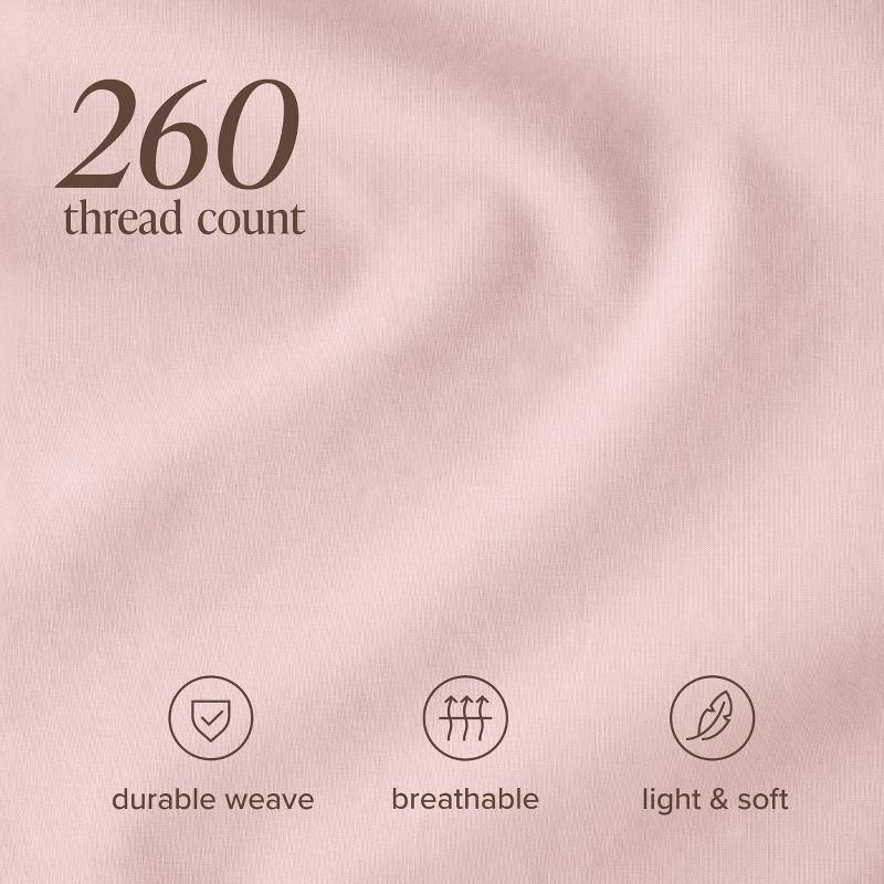 Bare Home 100% Cotton Percale Sheet Set
