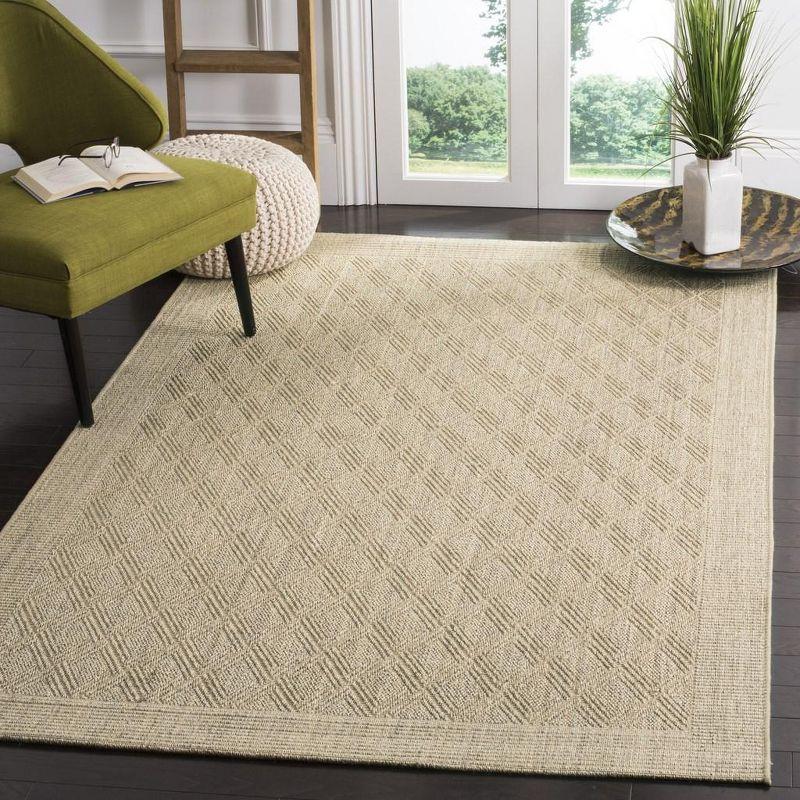 Palm Beach PAB351 Jacquard Weave Indoor Area Rug - Sand - 5'x8' - Safavieh.