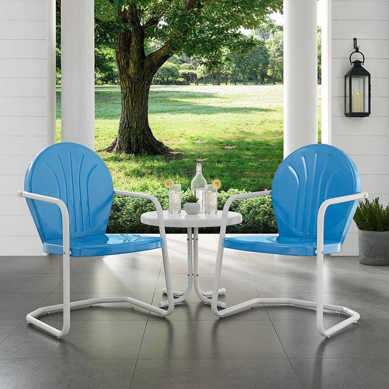 Griffith 3pc Outdoor Conversation Set - Sky Blue - Crosley