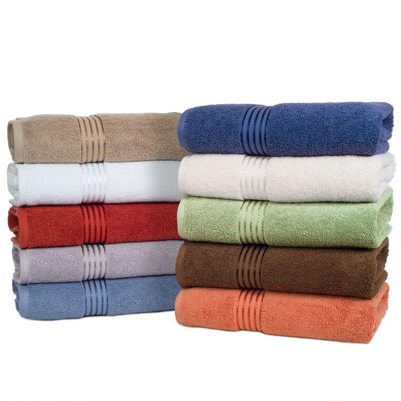 Hastings Home 100% Cotton Hotel Towel Set - Navy, 6 Pieces