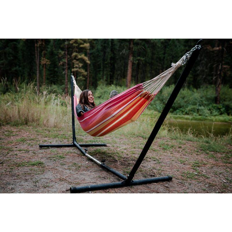 Red and Pink Cotton Blend Traveler Hammock