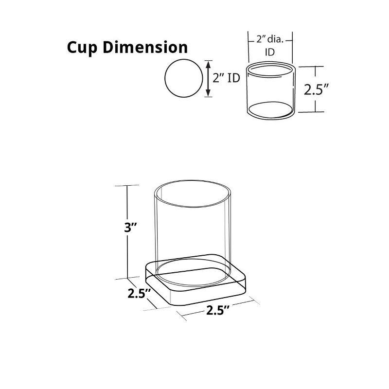 Azar Displays Single Cup Acrylic Deluxe Holder