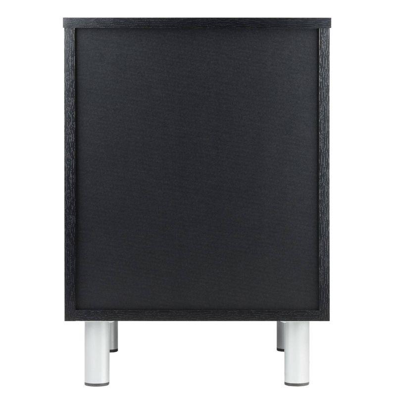 Daniel Nightstand with 3 Drawers Black - Winsome