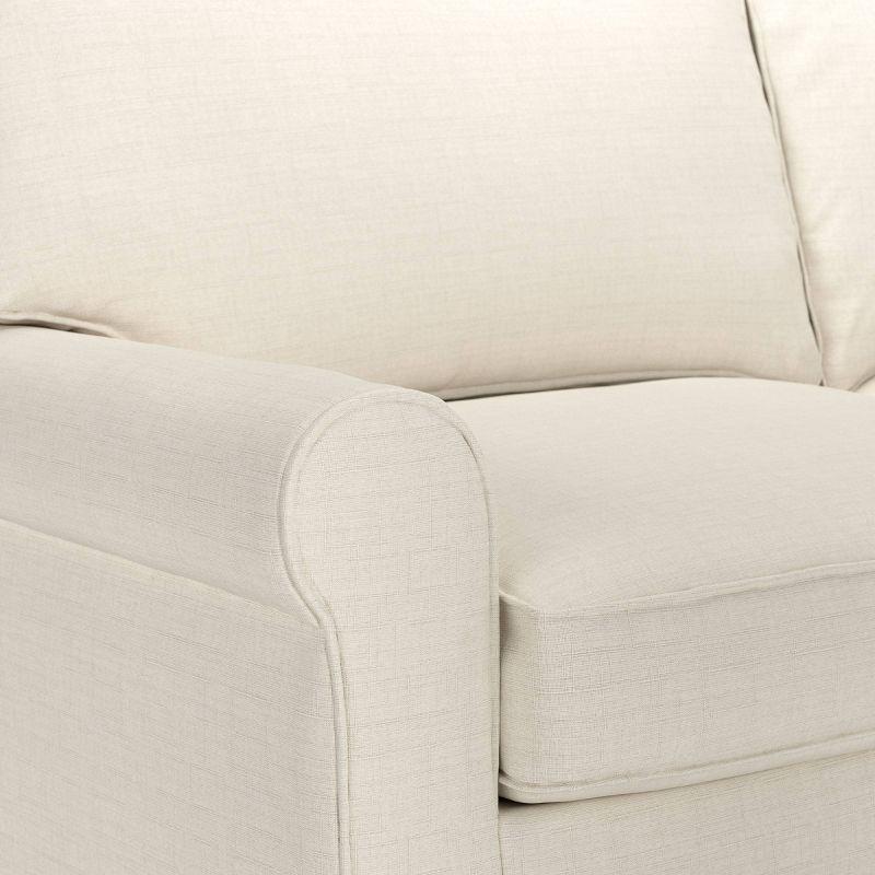 Serta Copenhagen 78" Rolled Arm Sofa, Easy Care Fabric, Soft Pillow Back, Pocket Coil Seat Cushions