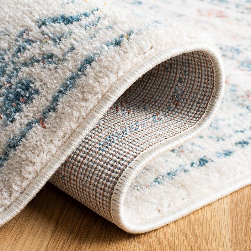 Tulum TUL271 Power Loomed Area Rug - Ivory/Rust - 4'x6' - Safavieh.