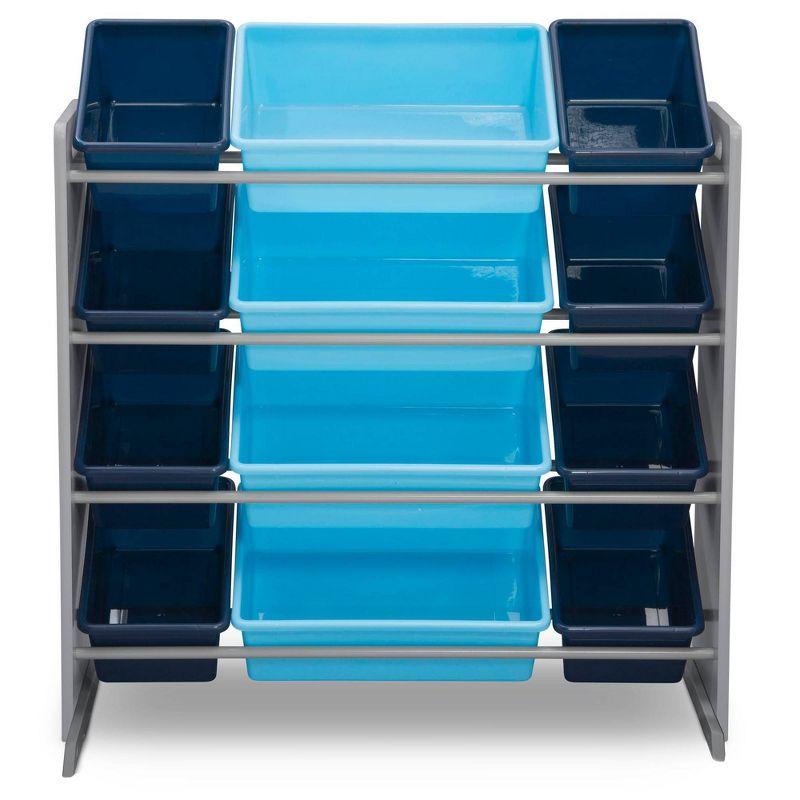 Delta Children Kids Toy Storage Organizer with 12 Plastic Bins