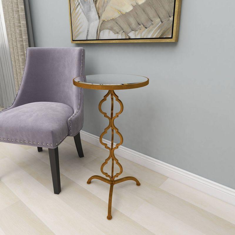 Middlet Mirrored Glass Top 3 & 4 Legs End Table